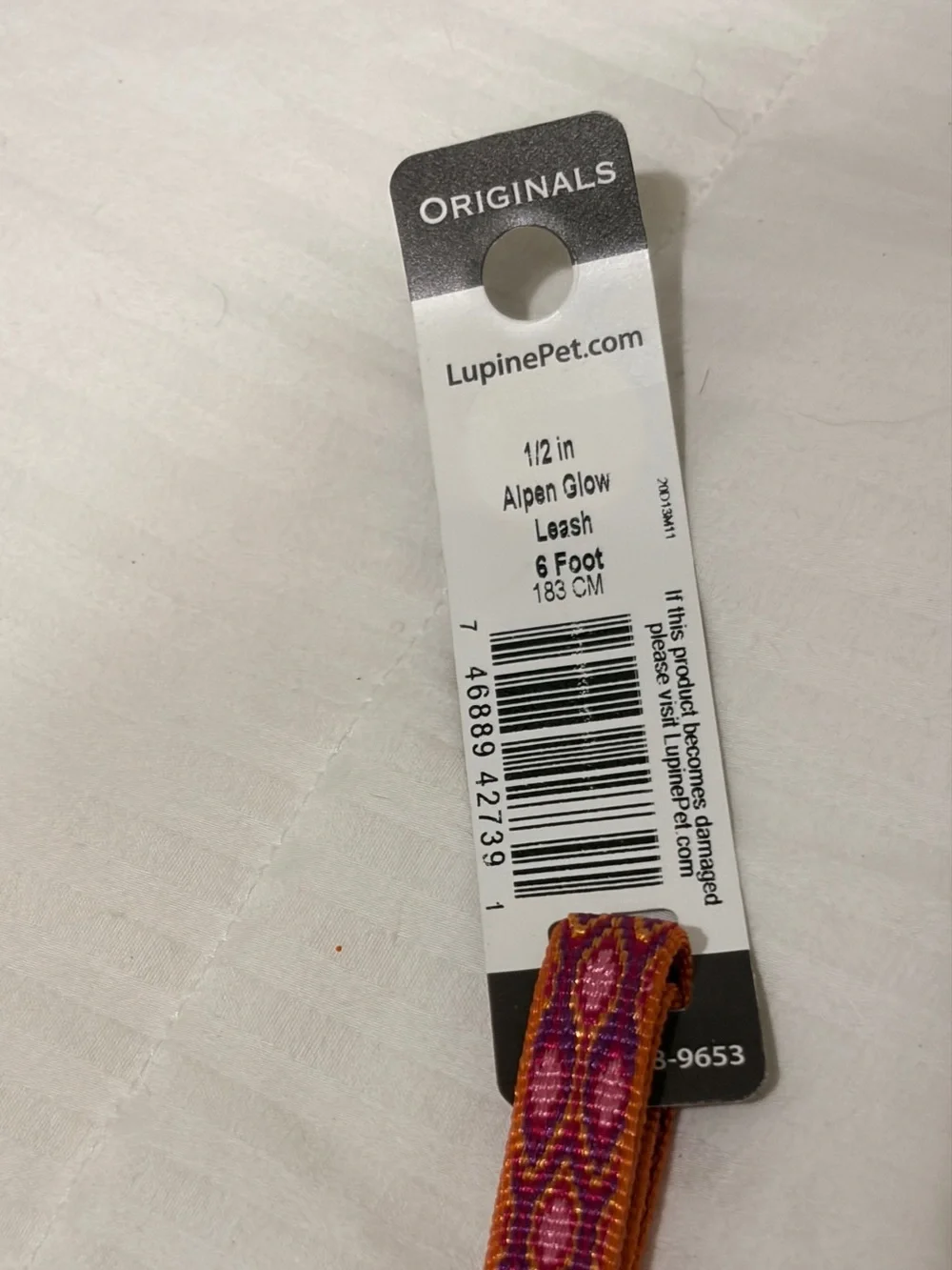 NWT LUPINE 1/2” ALPEN GLOW LEASH